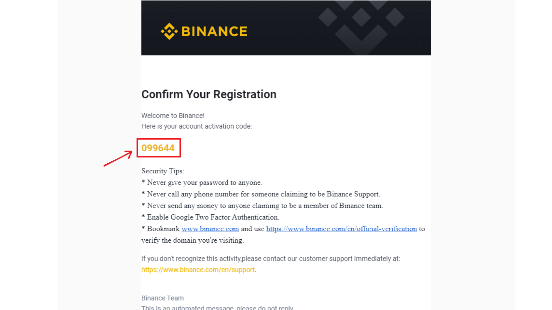 Kiểm tra hộp thư email của bạn để nhận mã xác minh