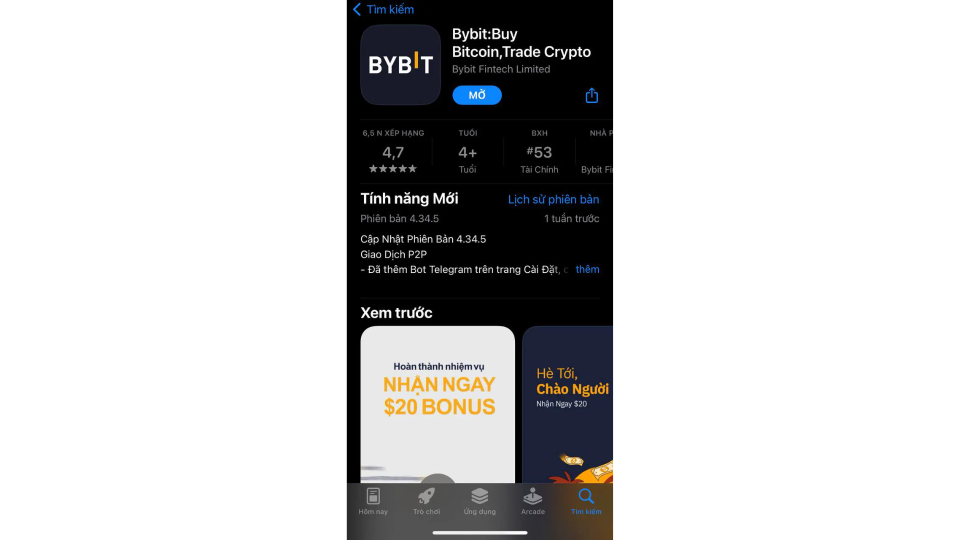 Tải ứng dụng Bybit về điện thoại và đăng nhập vào tài khoản bạn vừa tạo