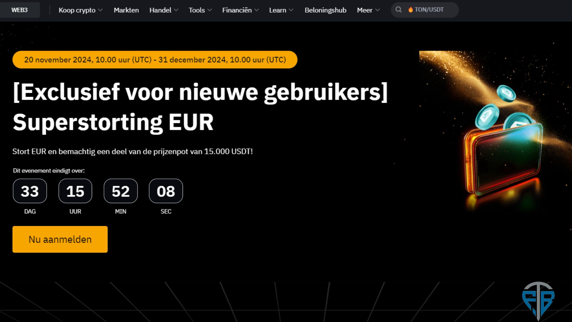 Hướng dẫn tham gia gửi tiền EUR nhận 15.000 USDT trên Bybit